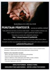 PUHUTAAN PÄIHTEISTÄ - tapahtuma