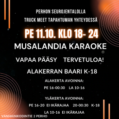 Seurojentalon avoinna Truck Meet Perho aikana